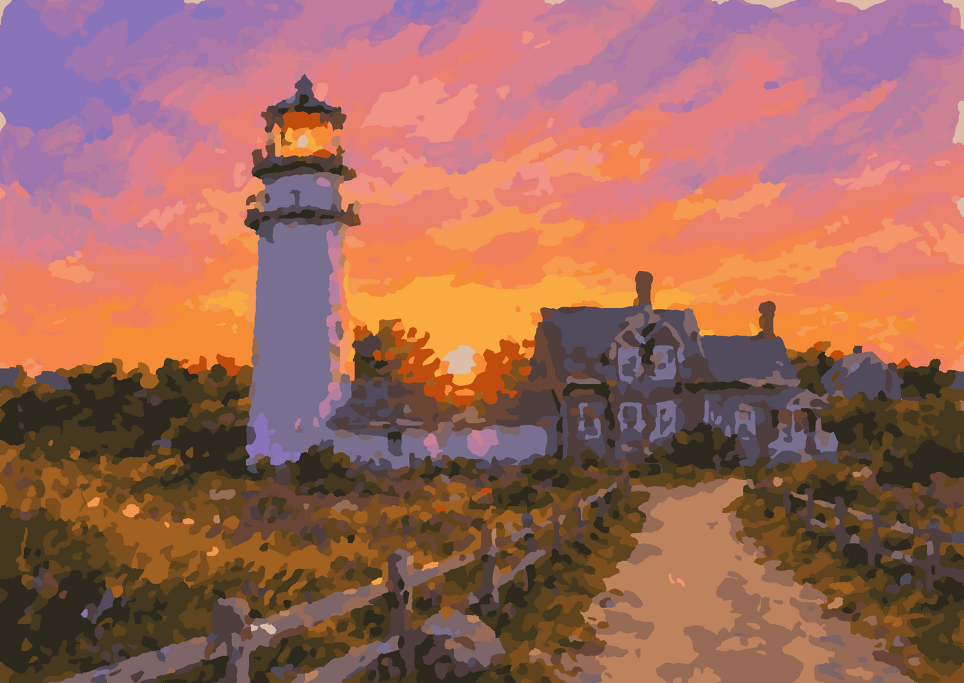 Sunset at Highland Light
